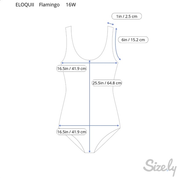 Eloquii Ruffle Off The Shoulder‎ Flamingo One piece Swimsuit Size 16W Beach - Picture 13 of 13